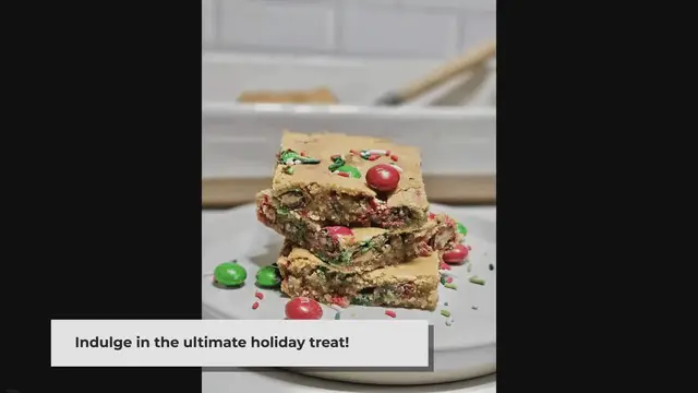 Video thumbnail for Peanut Butter Christmas Cookie Bars