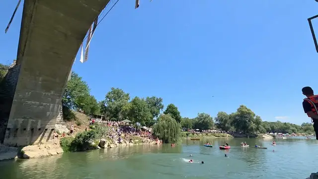 Video thumbnail for 76th Shvan Bridge Diving Competition held in Gjakova.