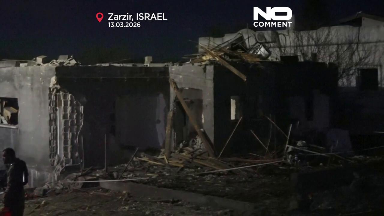 Video thumbnail for Missile strike in northern Israel leaves at least 30 injured