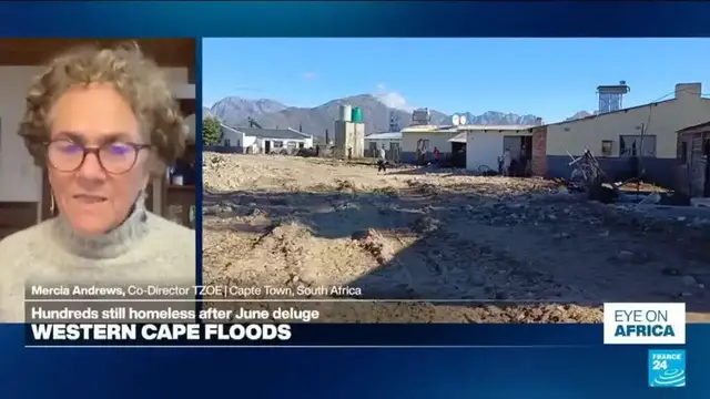 Video thumbnail for Hundreds still homeless one month on from South Africa's Western Cape floods