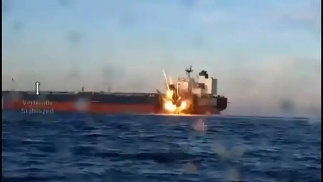 Video thumbnail for Ukraine hits two oil tankers in Black Sea targeting Russian 'shadow fleet'