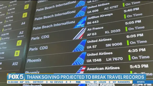 Video thumbnail for Thanksgiving flyers face busiest travel day of the year | LATEST