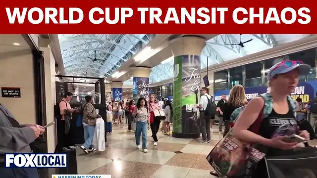 Video thumbnail for World Cup match prompts Penn Station, street closures in NYC