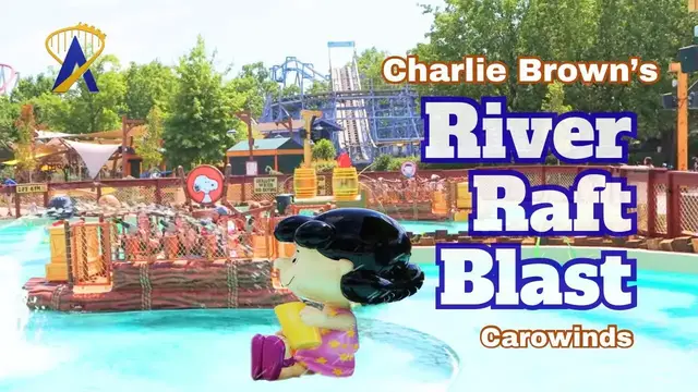 'Video thumbnail for Charlie Brown's River Raft Blast - Carowinds'