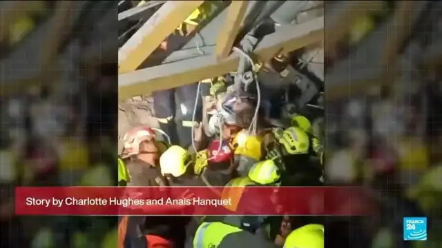 Video thumbnail for Thailand: At least 78 people remain trapped under the rubble of a Bangkok skyscraper
