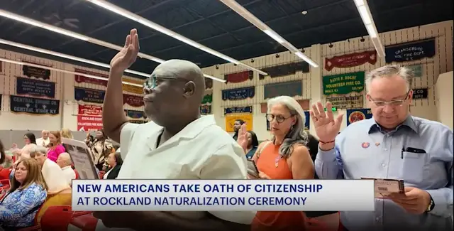 Video thumbnail for 50 people become US citizens at Rockland County ceremony