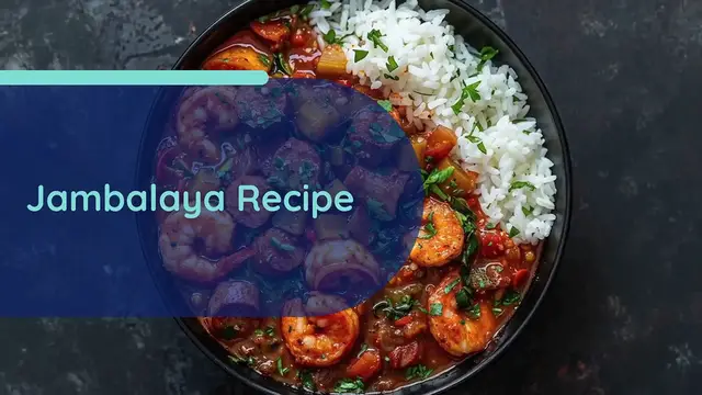 'Video thumbnail for Jambalaya recipe'
