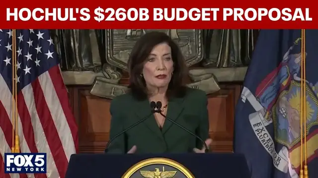 Video thumbnail for Hochul unveils $260B budget proposal