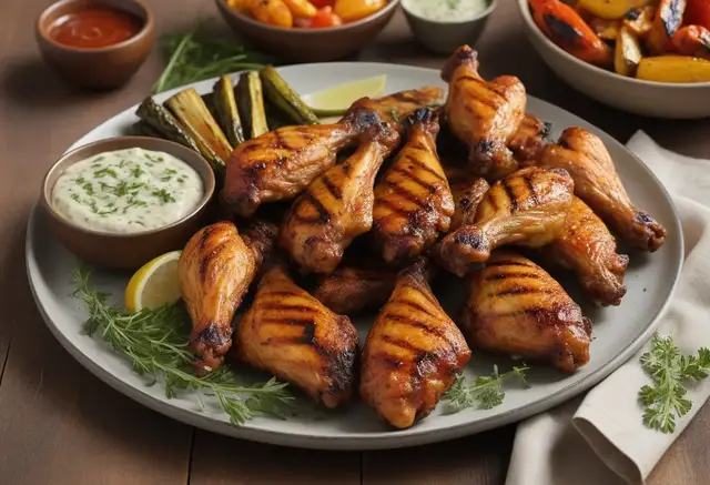Video thumbnail for Grilled Chicken Wings Recipe