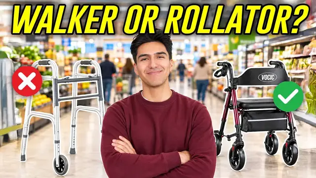 Video thumbnail for Which Walker Is The Best? Walker vs Rollator (3 & 4-wheel)