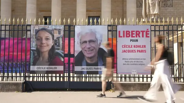 'Video thumbnail for Iran court sentences two French citizens to over 30 years in prison'