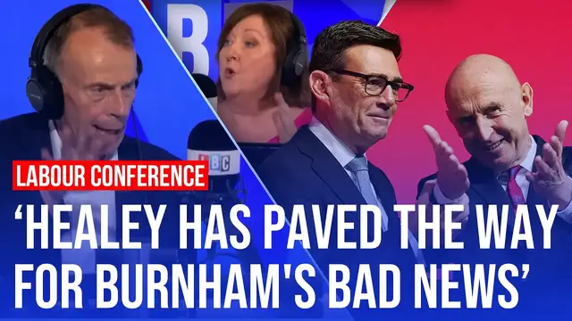 Video thumbnail for Andrew Marr: Healey has softened the blow for Burnham's big announcement