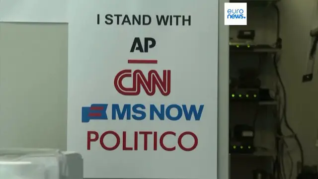Video thumbnail for All major US networks suspend Trump coverage in revolt over White House ban