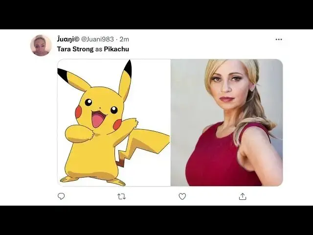 'Video thumbnail for Tara Strong will be Pikachu's English Dub voice actor'