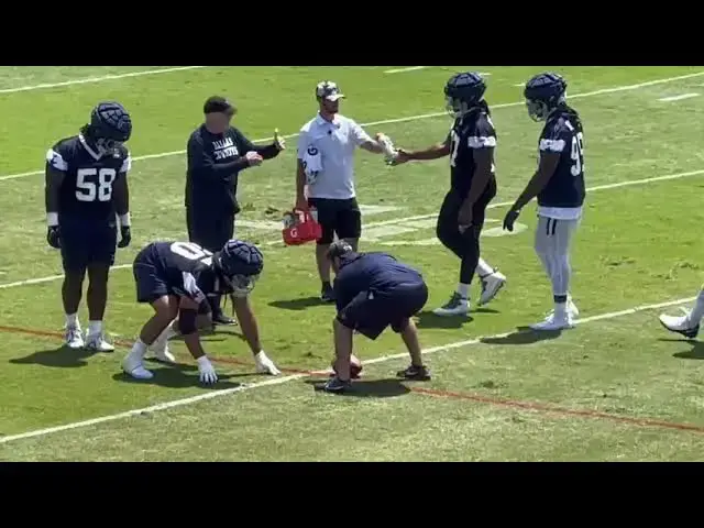 Video thumbnail for #Cowboys DL working on that 1-Gap