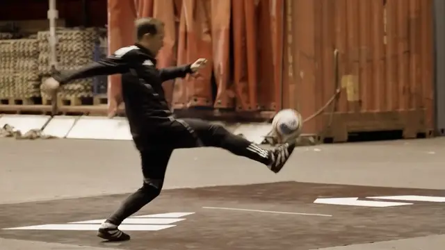 Video thumbnail for Highest altitude football dropped and controlled  40.08 metres (131 ft 5.9 in) by Philip Warren Gertsson