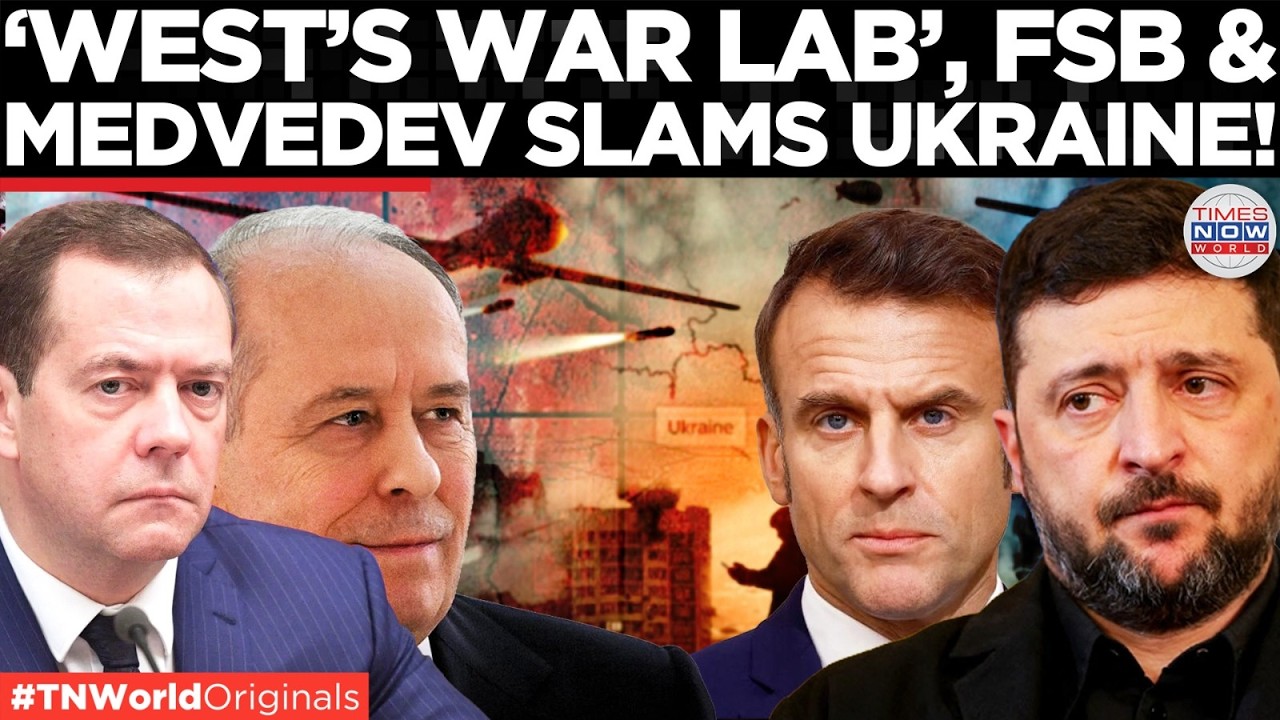 Video thumbnail for RUSSIA VS WEST: FSB Claims Europe Tests Arms in Ukraine; Medvedev Blasts Kyiv’s "Nazi" Leadership!