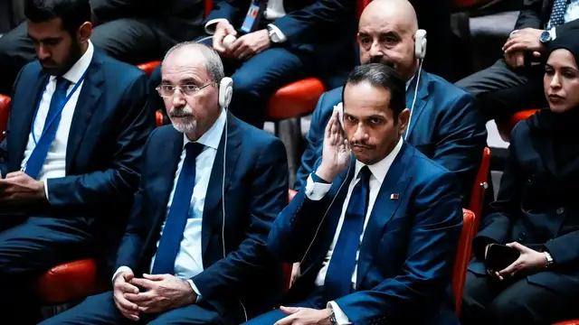 'Video thumbnail for UN Security Council members condemn Israel over deadly strike on Qatar'