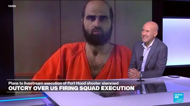 Video thumbnail for Outcry over US plans to livestream firing squad execution of Fort Hood shooter
