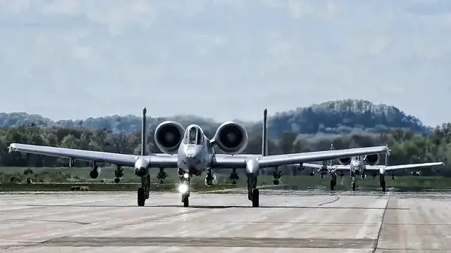 'Video thumbnail for A-10 Thunderbolt II Arrives At Volk Field ANGB'