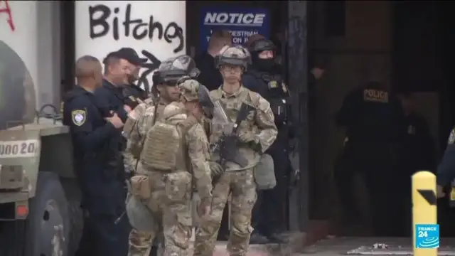 Video thumbnail for Los Angeles: Residents protest Donald Trump's immigration policies