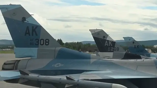 'Video thumbnail for F-16 Combat Aggressors (SKY VIEW) • Red Flag Exercise 21-2'