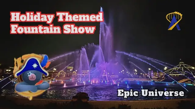 Video thumbnail for Holiday Fountain Shows at Epic Universe 2025