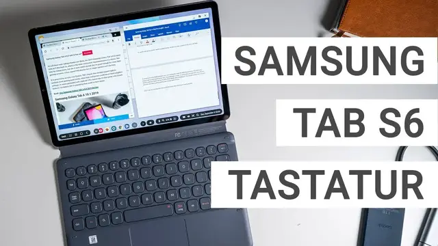 Video thumbnail for Samsung Galaxy Tab S6 Tastatur Cover im Test | Deutsch