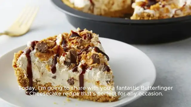Video thumbnail for Butterfinger Cheesecake Recipe