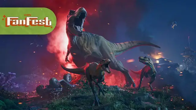 'Video thumbnail for Jurassic World Evolution 3 - Official Therizinosaurus Trailer | IGN Fall Fan Fest 2025'