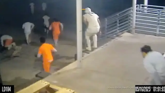 Video thumbnail for New Orleans manhunt continues amid surveillance controversy