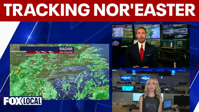 Video thumbnail for Tracking the nor'easter: Coastal flooding, high winds and power outages