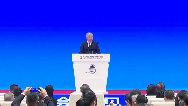 Video thumbnail for China: Kyrgyz PM supports China's initiative for World AI Cooperation Organization.
