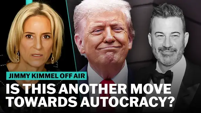 'Video thumbnail for Trump celebrates the silencing of Jimmy Kimmel'