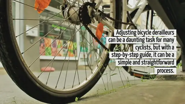'Video thumbnail for How To Adjust Bicycle Derailleur'