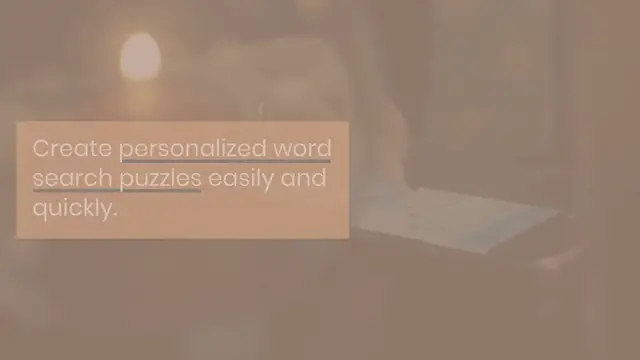 'Video thumbnail for Free Puzzle Word Search Maker'