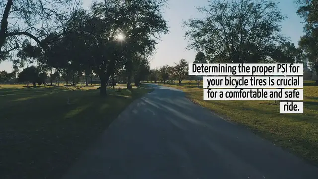 'Video thumbnail for How Much Psi In A Bicycle Tire'