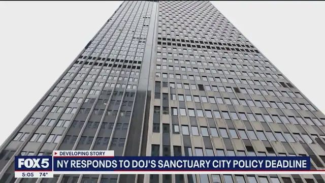 Video thumbnail for NY responds to DOJ's sanctuary city policy deadline