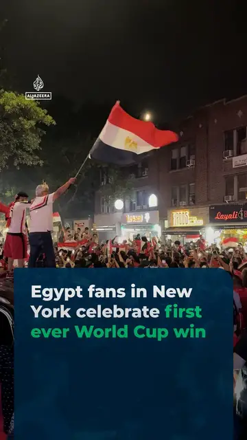 Video thumbnail for Egypt fans in New York celebrate first-ever World Cup win