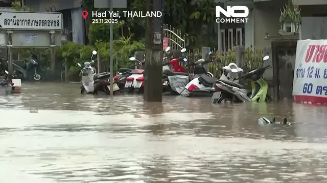 Video thumbnail for Thailand: Heavy rainfall causes severe flooding in southern provinces
