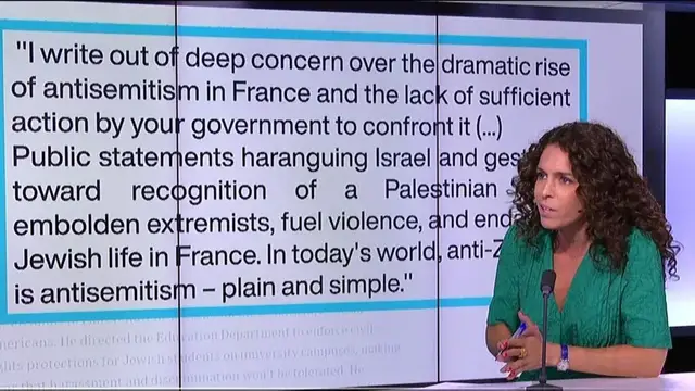 'Video thumbnail for France furious after US ambassador writes to Macron alleging antisemitism, summons envoy'