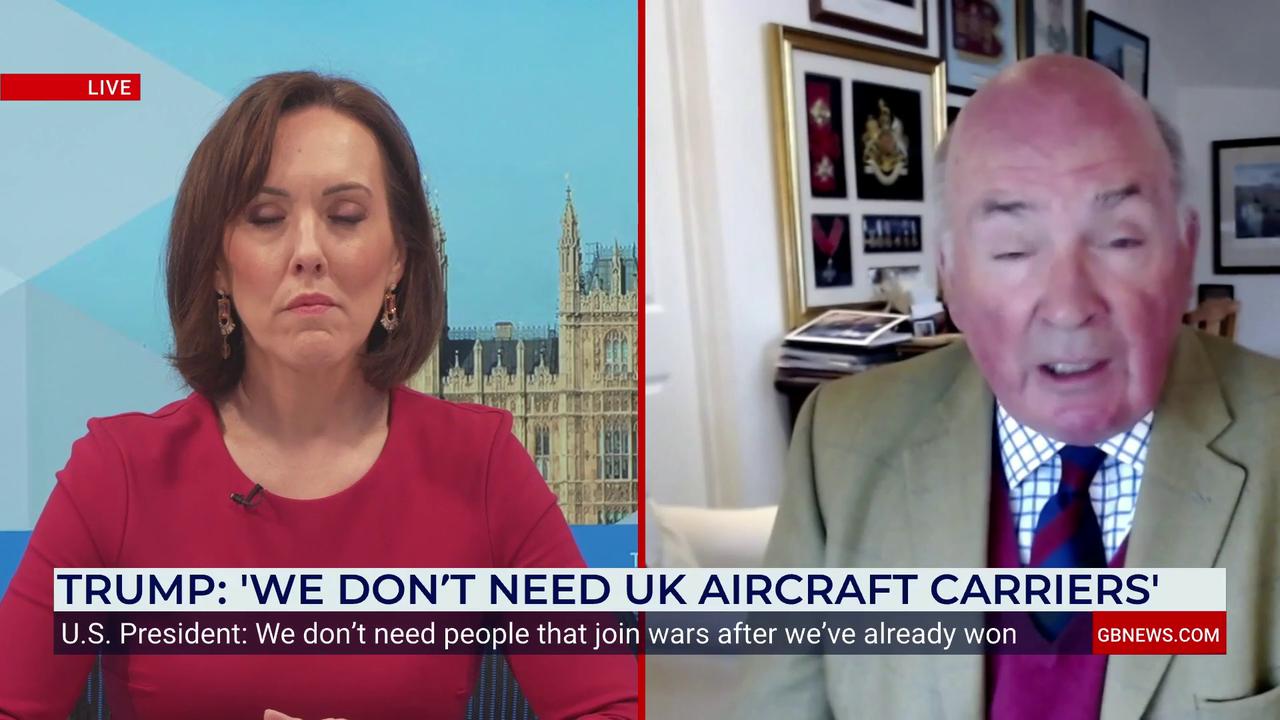 Video thumbnail for Ex-Head of British Army issues stark civil war warning as he sets out three 'strategic objectives' after Iran conflict