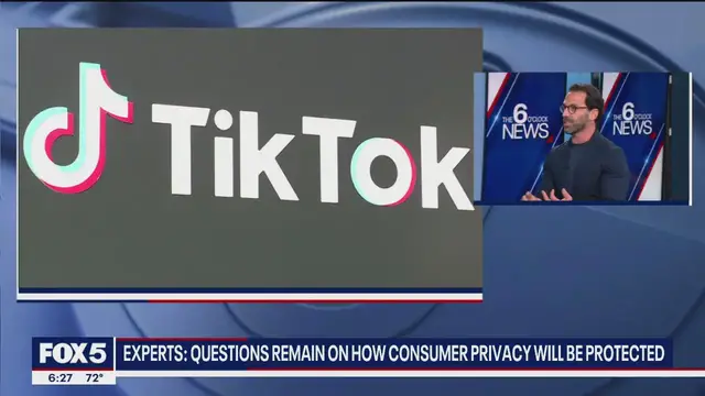 'Video thumbnail for Trump signs order paving way for U.S. takeover of TikTok amid national security concerns'