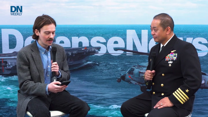 Video thumbnail for Navy in space? Naval Research Laboratory commander outlines new tech goals