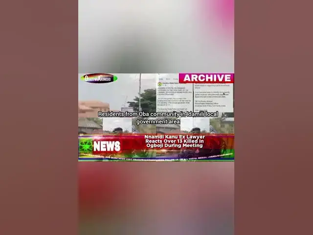 Video thumbnail for Nnamdi Kanu Ex Lawyer Reacts Over 13 Killed In Ogboji During Meeting