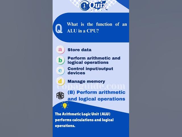 Video thumbnail for 1-Minute Computer Quiz Computer Fundamentals | Test your 💻 Computer Skills? #computerquiz #mcqtest