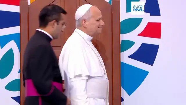 Video thumbnail for Pope Leo XIV urges French Church to continue fight against sexual abuse