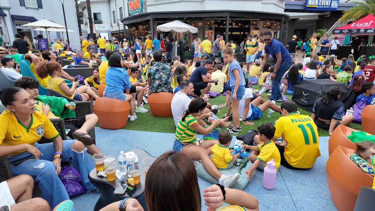 Video thumbnail for US: Brazilians and Moroccans cheering for their teams in the 2026 FIFA World Cup.