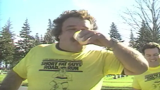 Video thumbnail for Bob Uecker introduces Short Fat Guys Race for Episode 14 of The Wacky World of Sports