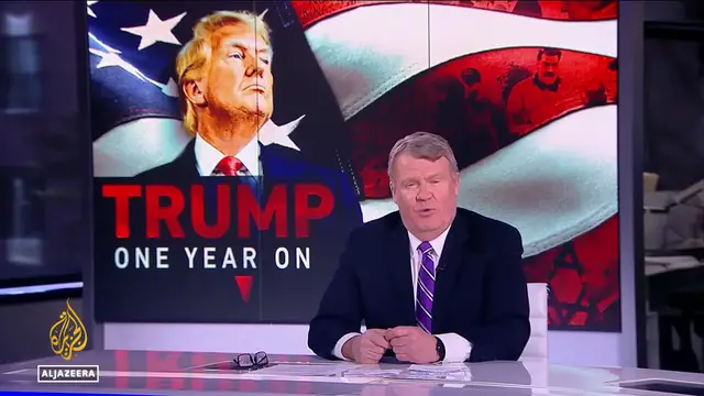 Video thumbnail for Trump’s first year back: gold visas for the rich, raids on migrants : Al Jazeera special coverage